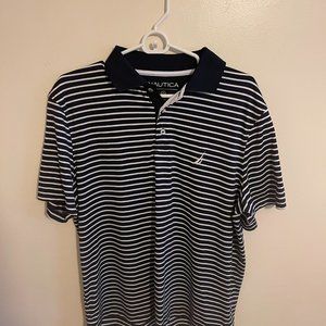 Nautica Men's Striped Golf Polo | Medium